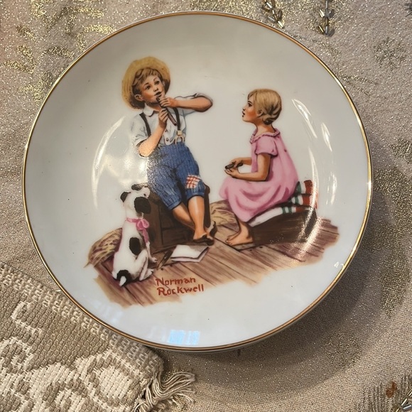 Norman Rockwell Plates Set of 5 in EUC - Picture 11 of 11